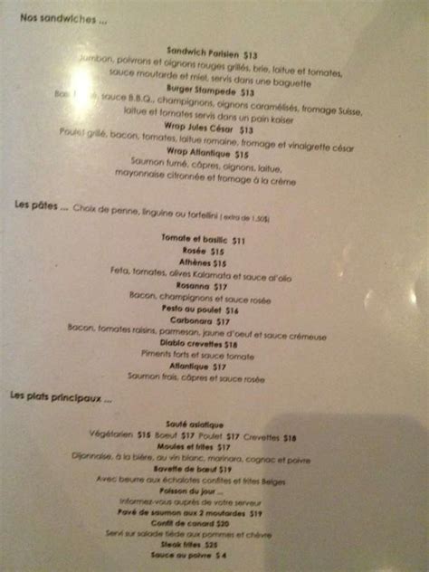 laurent menu.